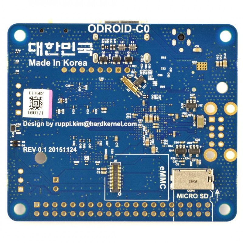 Odroid C0 - Amlogic Quad-Core 1,5 GHz + 1 GB RAM