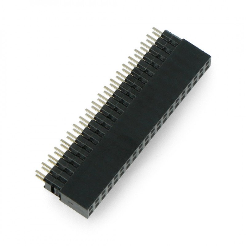 Buchse 2x20, 2,54mm Raster für Raspberry Pi 3/2/B+ hoch, Stifte 3mm