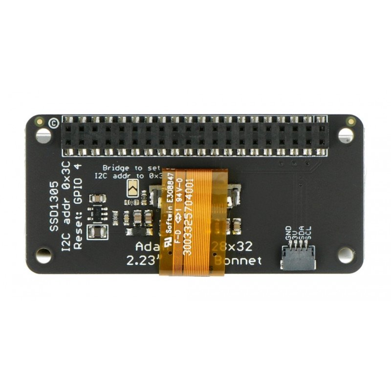 OLED 2,23 '' 128x32px monochromes Display mit STEMMA QT / Qwiic-Anschluss - für Raspberry Pi - Adafruit 4567