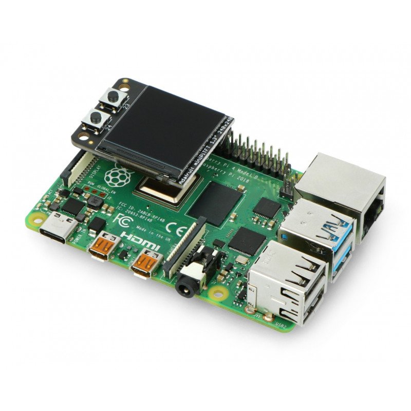 Mini-PiTFT-Display 1,3 '' 240x240px für Raspberry Pi - Adafruit 4484