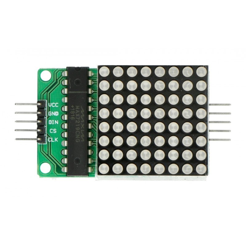 LED-Matrix 8x8 + Treiber MAX7219 - klein 32x32mm