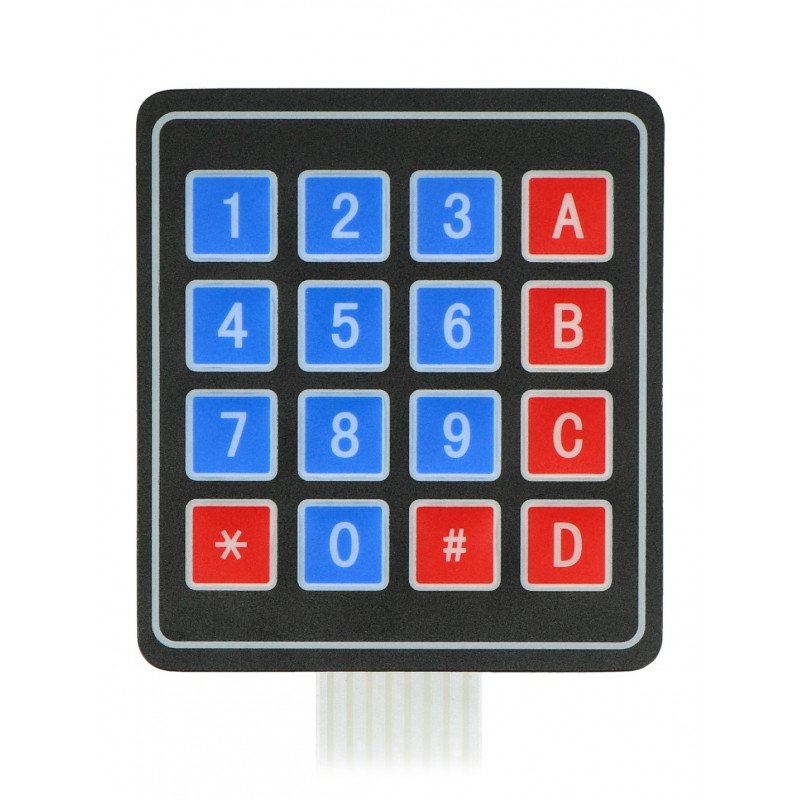 4x4 selbstklebende Folientastatur - 16 Tasten