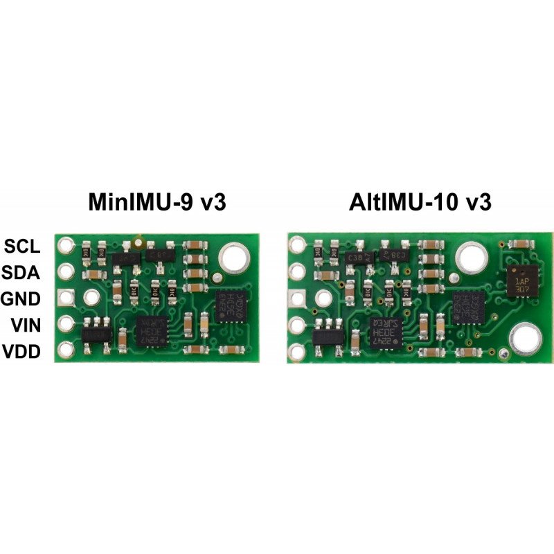 MinIMU-9 v3 - Beschleunigungsmesser, Gyroskop und Magnetometer