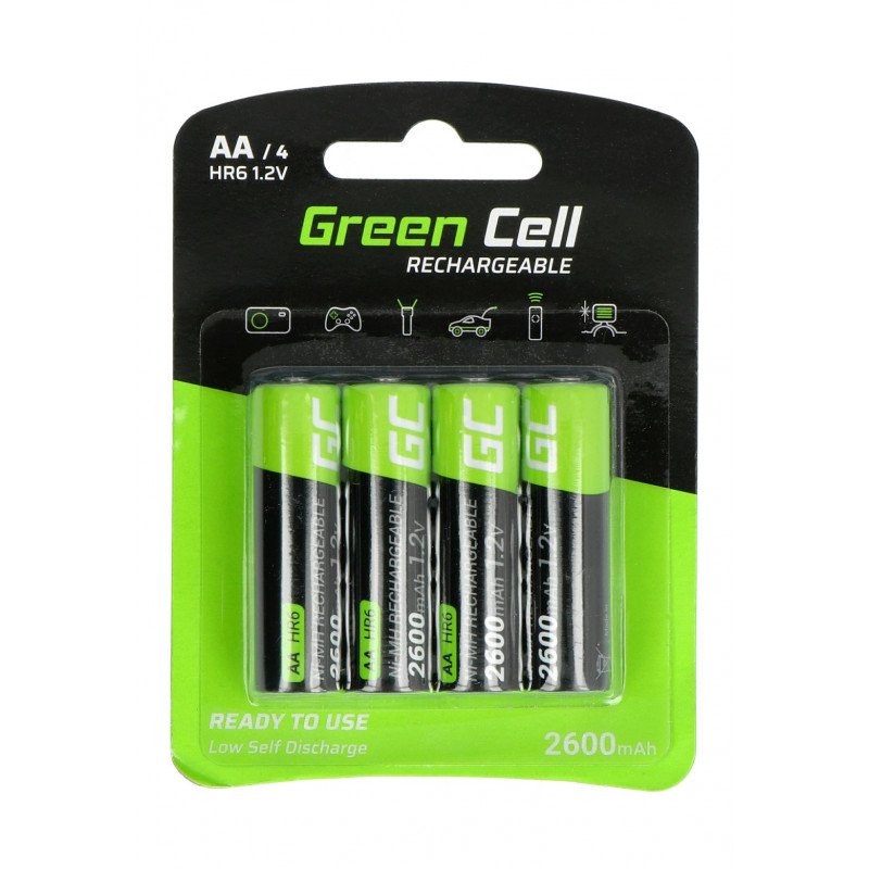 Green Cell 4x AA HR6 2600mAh Akku