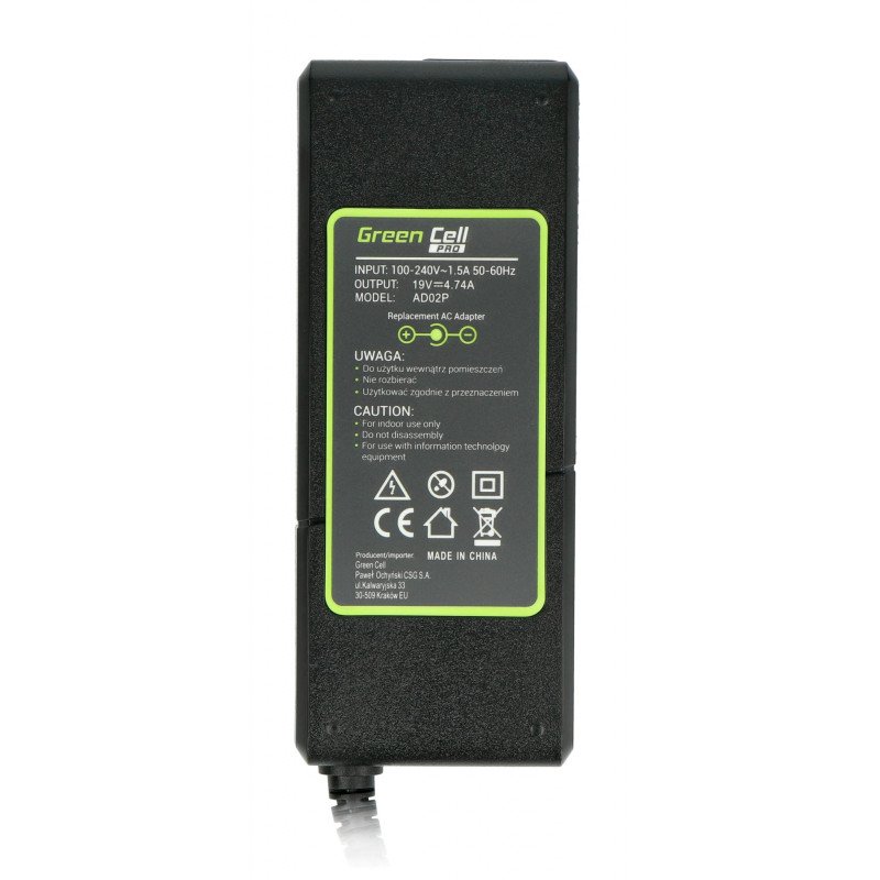 Green Cell Netzteil für Laptops Acer 19V 4.74A mit 5.5 / 1.7mm Stecker