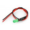 LED 5mm 12V grün mit einem Widerstand und einem Draht - zdjęcie 2