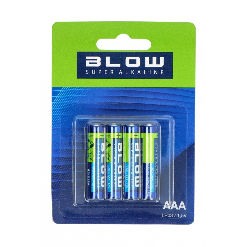 AAA-Batterie (R3 LR3) Blow Super Alkaline - 4 Stck.
