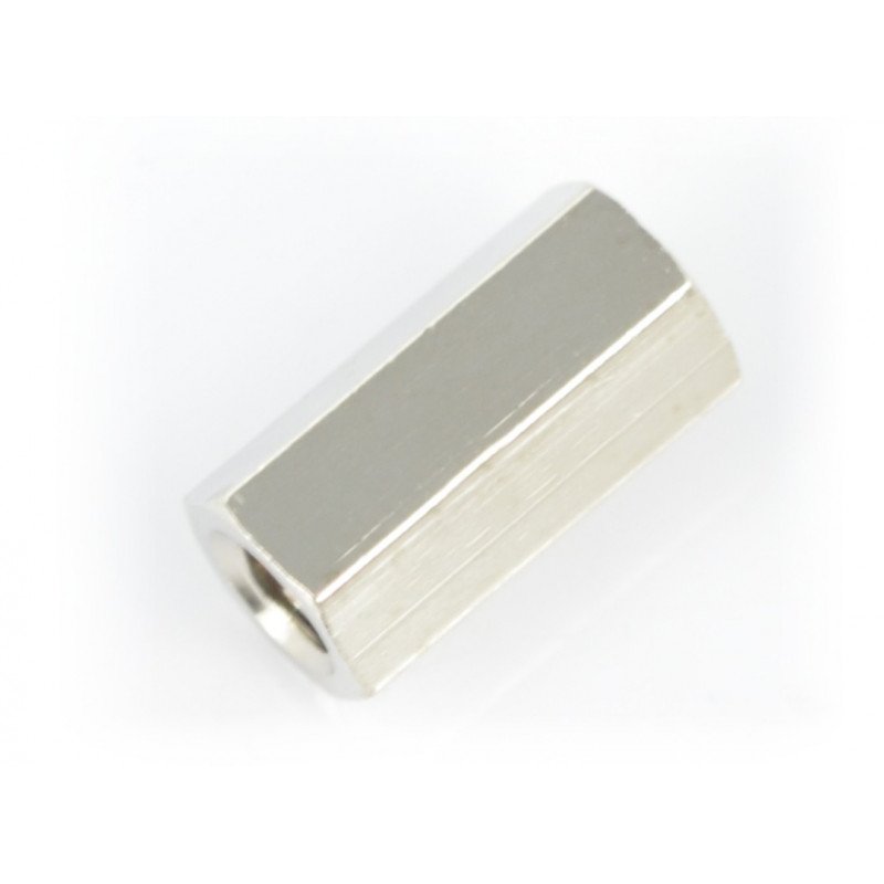 Abstandshalter Messing Silber - 10 mm - 10 Stk