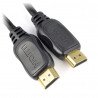 HDMI-Blow-Kabel, Klasse 1.4 – schwarz – 1 m lang - zdjęcie 1