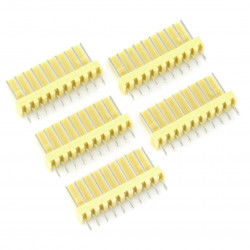 2,54 mm Rasterverbinder - 10-poliger Stecker - 5St.