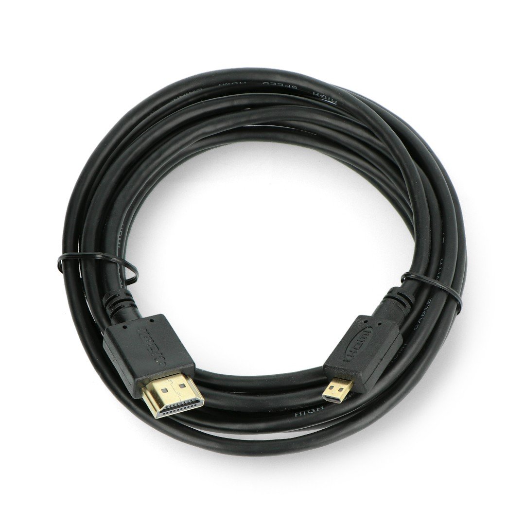 Gembird microHDMI - HDMI v1.4 Kabel - schwarz 3m