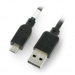 MicroUSB B-Kabel - A 2.0 Hi-Speed Goobay schwarz - 0,6 m