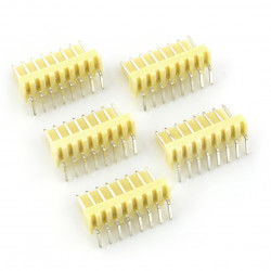 2,54mm Rasterstecker - 8-poliger Winkelstecker - 5St