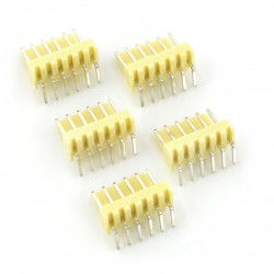 2,54mm Rasterstecker - 6-poliger Winkelstecker - 5St