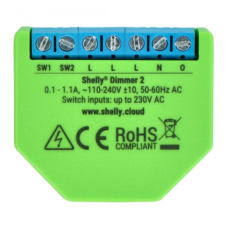 Shelly Dimmer 2 - 230-V-WLAN-Beleuchtungssteuerung - Android / iOS-Anwendung