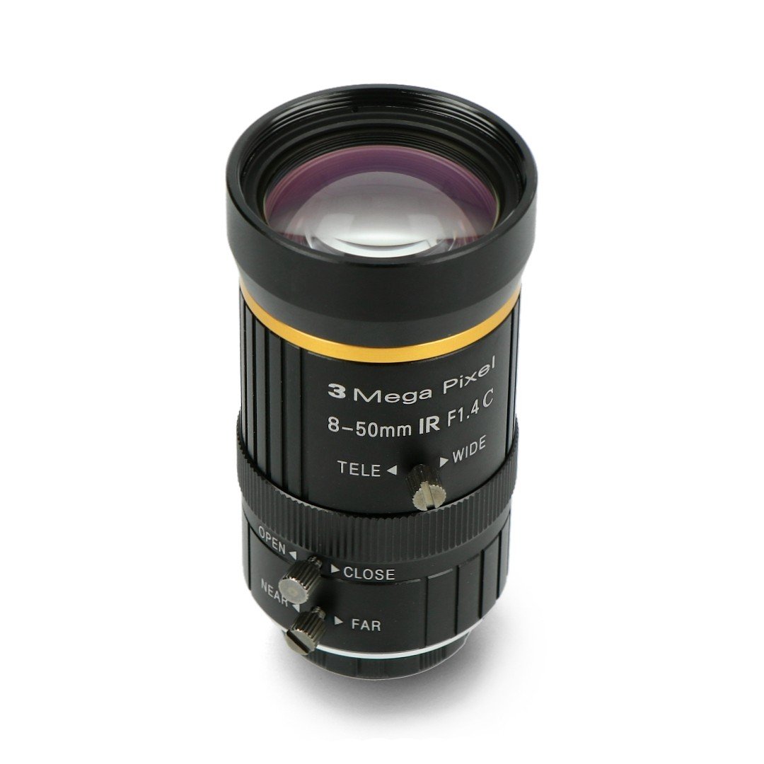 3 Mpx 8–50 mm C-Mount-Objektiv – für Raspberry Pi-Kamera – Seeedstudio 114992278