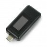 USB-Tester Keweisi KWS-1802C Strom- und Spannungsmesser vom USB-C-Anschluss - schwarz - zdjęcie 1