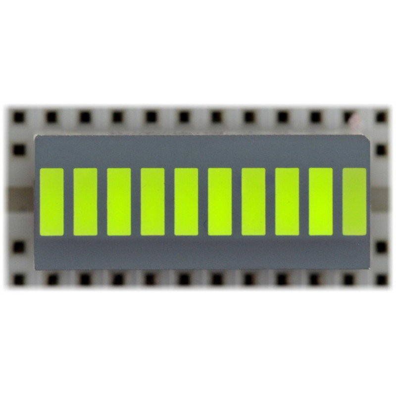 LED-Display DC-10GWA Lineal - 10 Segmente - grün