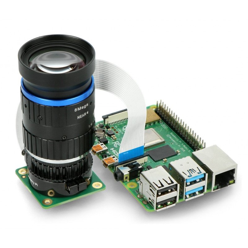 50 mm C-Mount 8 MPx Teleobjektiv – für Raspberry Pi Kamera – Seeedstudio 114992276