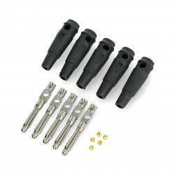 Bananenstecker mit AL2311A Buchse - schwarz