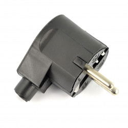 WT-20-2 Stecker – an eine geerdete Steckdose – schwarz