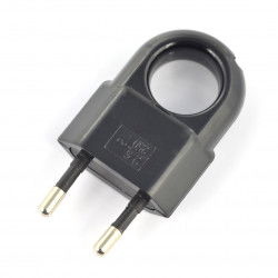 WTP2C-2 Stecker - flach mit Griff - schwarz