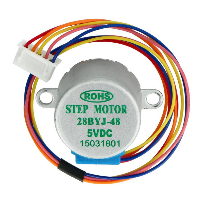 Schrittmotor mit Getriebe 28BYJ-48 5V 0.3A 0.03Nm mit Treiber ULN2003