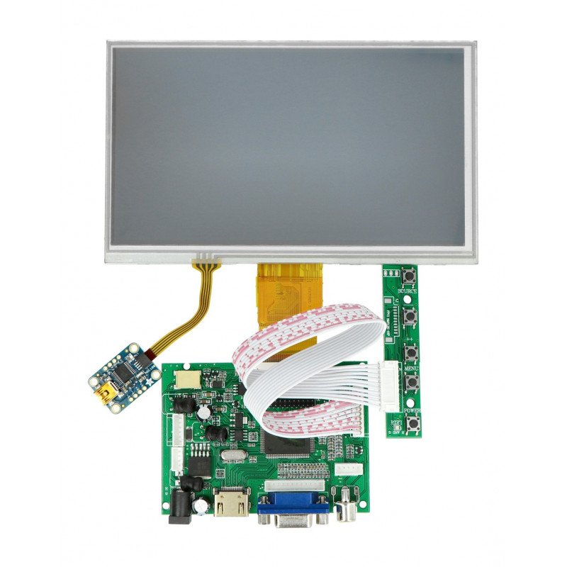 7 '' 1024x600 Touchscreen - HDMI / VGA / NTSC / PAL
