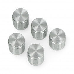 GCL15 Potentiometerknopf Silber - 15mm