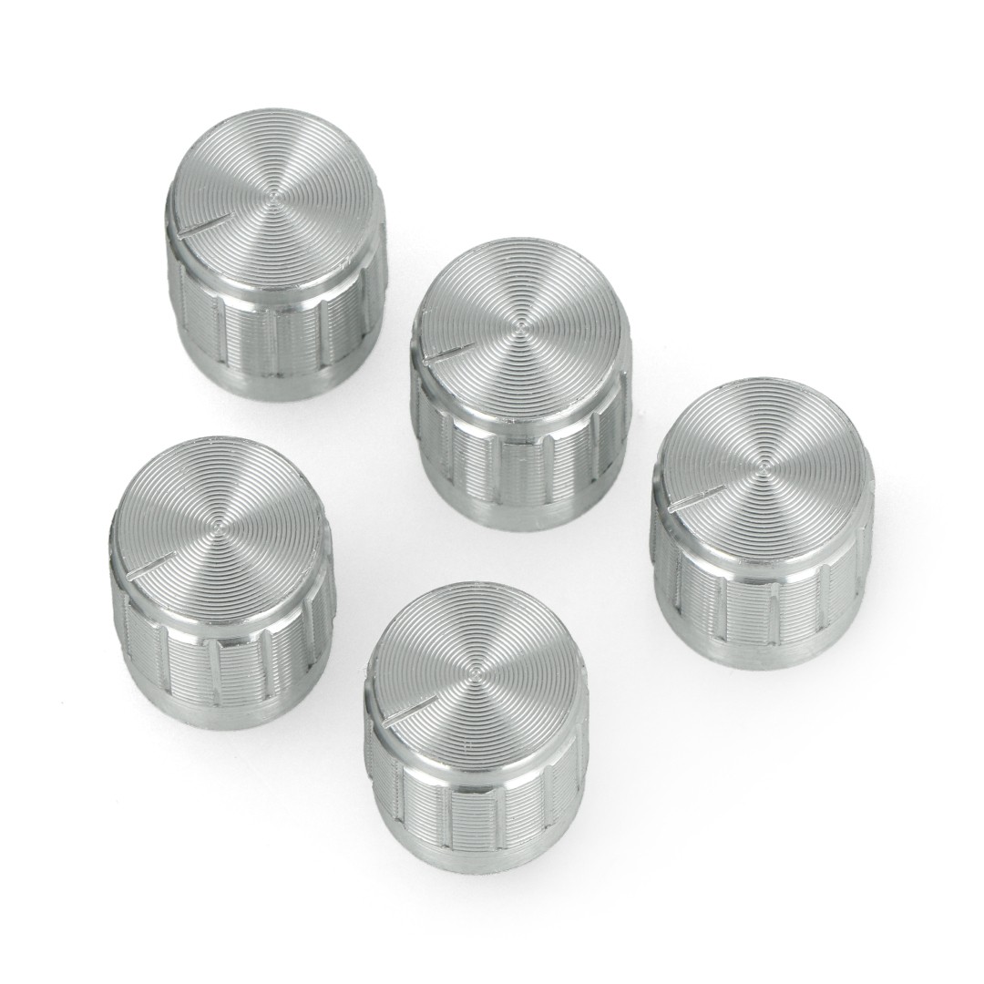 GCL15 Potentiometerknopf Silber - 15mm