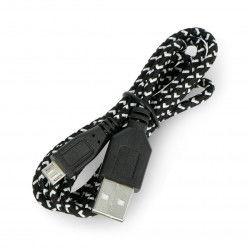 USB - microUSB Kabel, geflochten 1m
