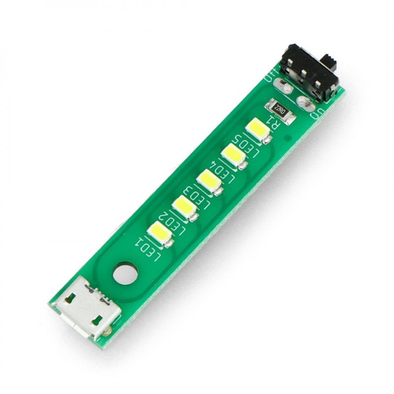 LED-Streifen 5 x 5V USB-Dioden mit Schalter - Botland