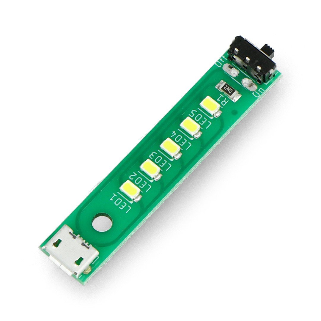 LED-Streifen 5 x 5V USB-Dioden mit Schalter - Botland