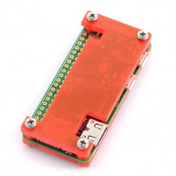 Raspberry Pi Zero Gehäuse - Fluo Open - rot