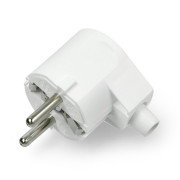 WT-20-Stecker – an eine geerdete Steckdose – weiß