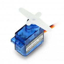 Servo EF90D 360 - Micro - Dauerbetrieb - 360 Grad - mit Rad und Reifen