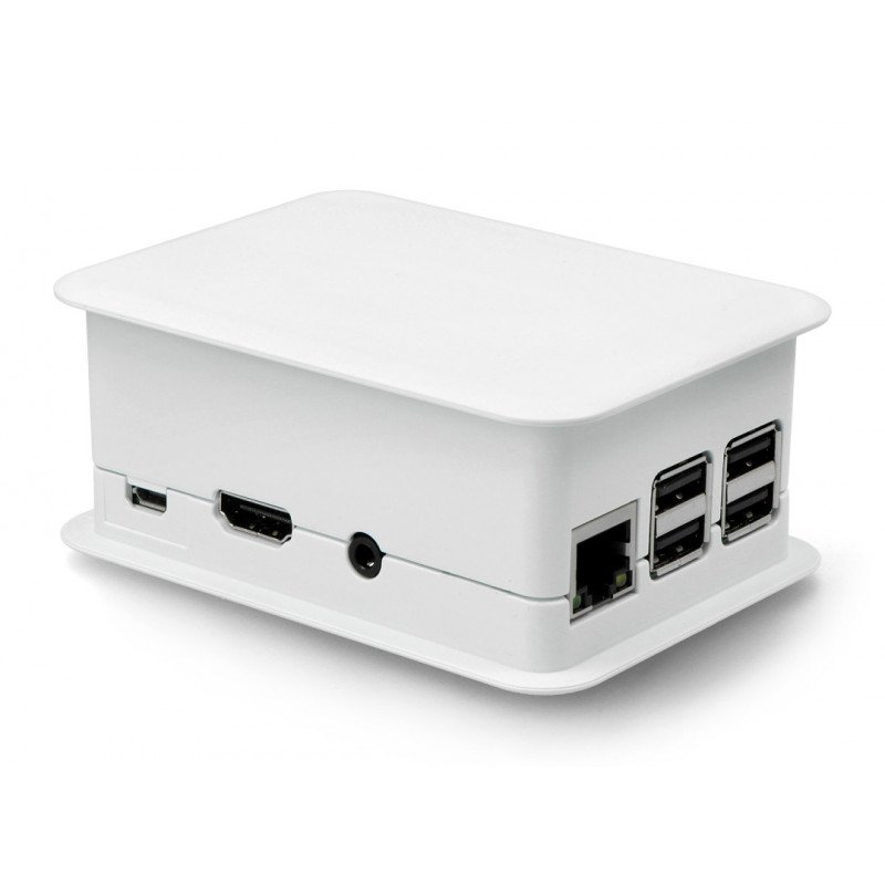 TEKO Gehäuse für Raspberry Pi Model 3/2/B+ mit GPIO Overlay – hellgrau