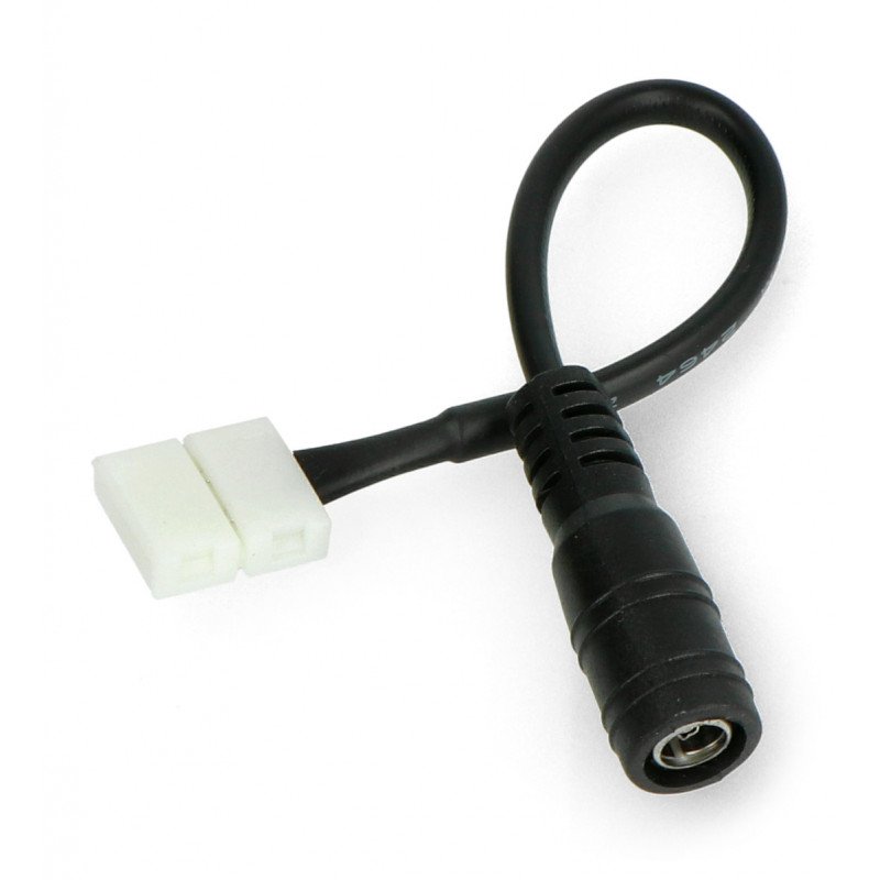 Stecker für LED-Streifen und Streifen 10mm 2-polig - DC 5,5 / 2,1mm
