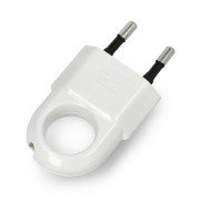 WTP2C-Stecker - flach mit Griff - weiß