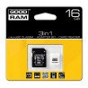 Goodram 3in1 - 16 GB 15 MB / s microSD-Speicherkarte, Klasse 4 - zdjęcie 1
