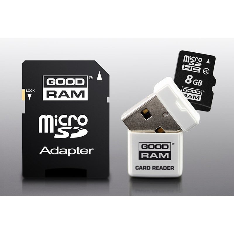 Goodram 3in1 - microSD-Speicherkarte 8 GB 30 MB / s UHS-I