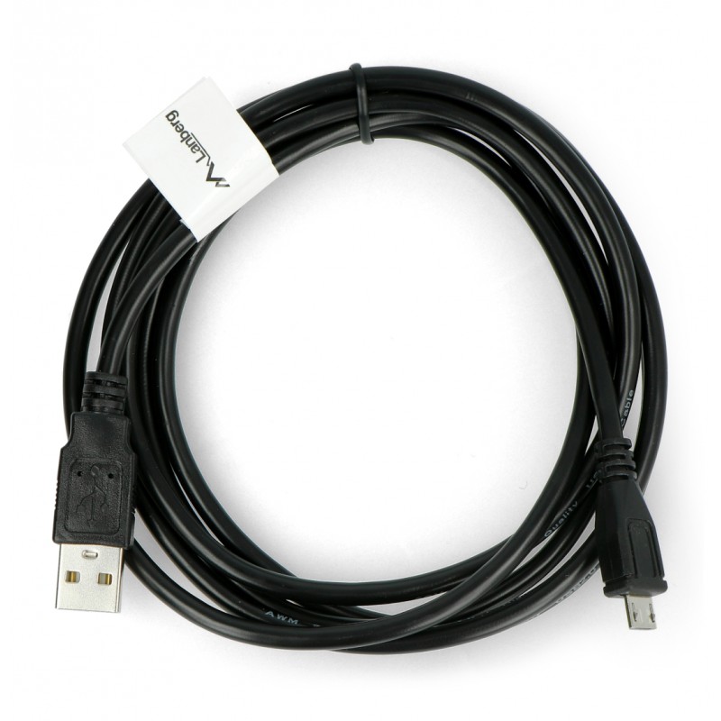 MicroUSB-Kabel B - A 2.0 Lanberg schwarz - 1,8 m