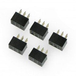 Weibliche Buchse 2x3, Rastermaß 2 mm gerade – 5 Stk.