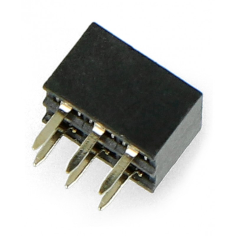 Kupplung 2x3, 2mm Raster, gerade - 5St.