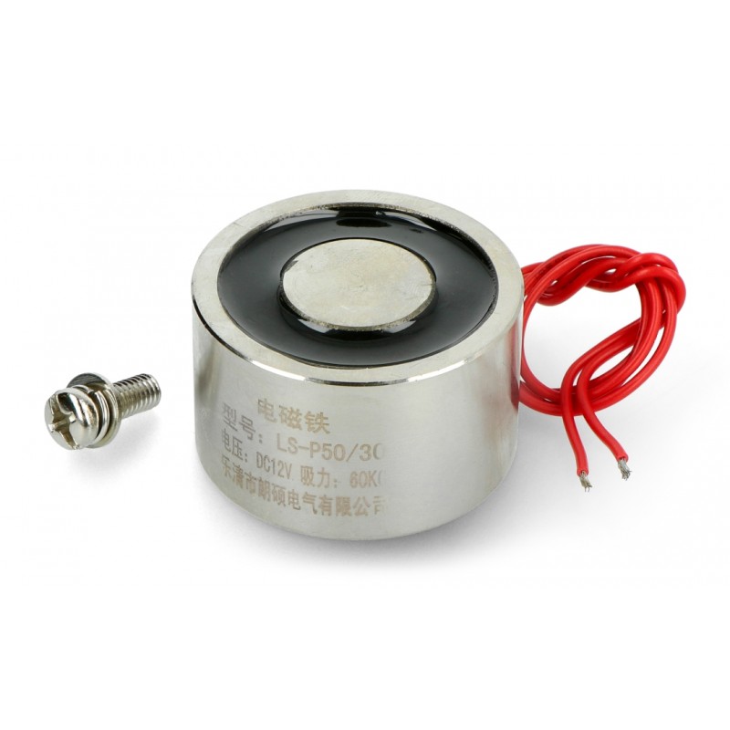 Elektrohaftmagnet 12V 6W 60kgf