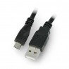 MicroUSB-Kabel B - A 2.0 Lanberg schwarz - 1m - zdjęcie 1