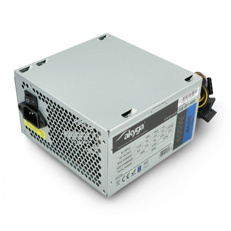 ATX Akyga Basic B1-400 400-W-Computer-Netzteil