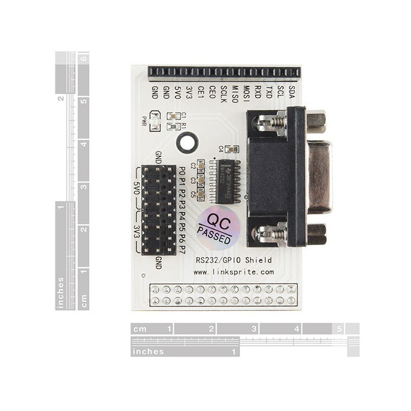 RS232-Abschirmung mit DB9-Anschluss für Raspberry Pi