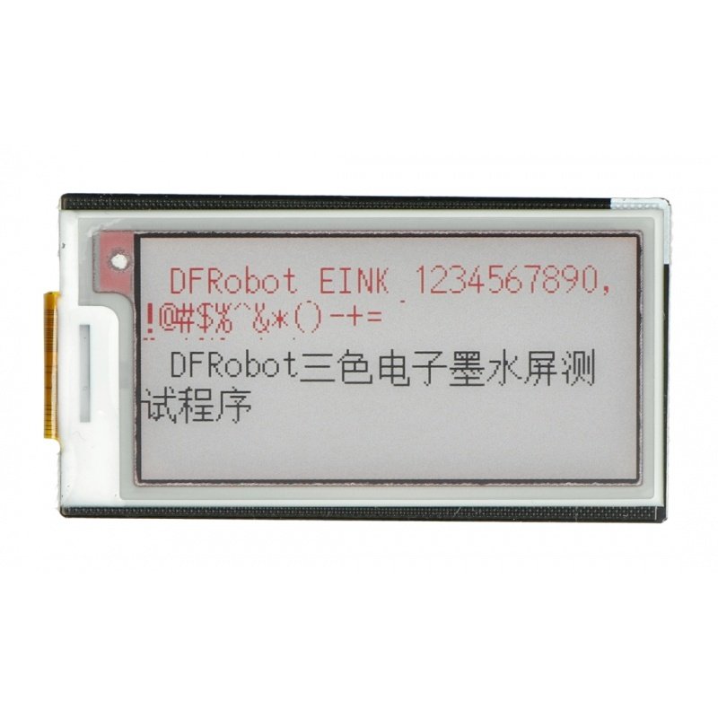 DFRobot E-Paper 2,13 '' 212x104px - Overlay mit einem