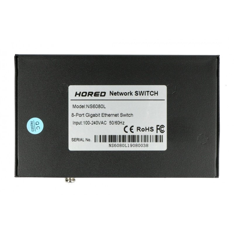 Switch Hored NS6080L - 8 Gigabit-Ethernet-Ports